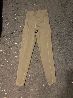 Women’s Abercrombie &fitch High-Waist Olive Green Active Leggings size small